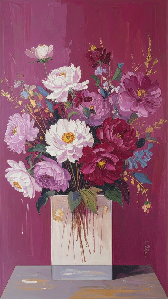 Vibrant Peonies in Magenta Mood