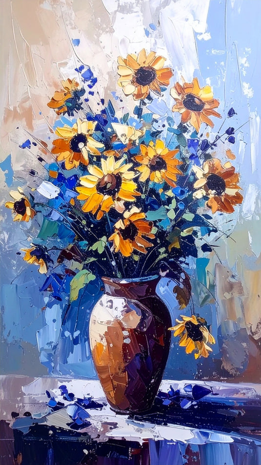 Vibrant Sunflower Serenade Canvas Art