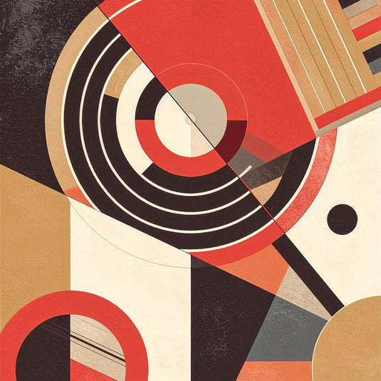 Geometric Harmony: Retro Modern Abstract