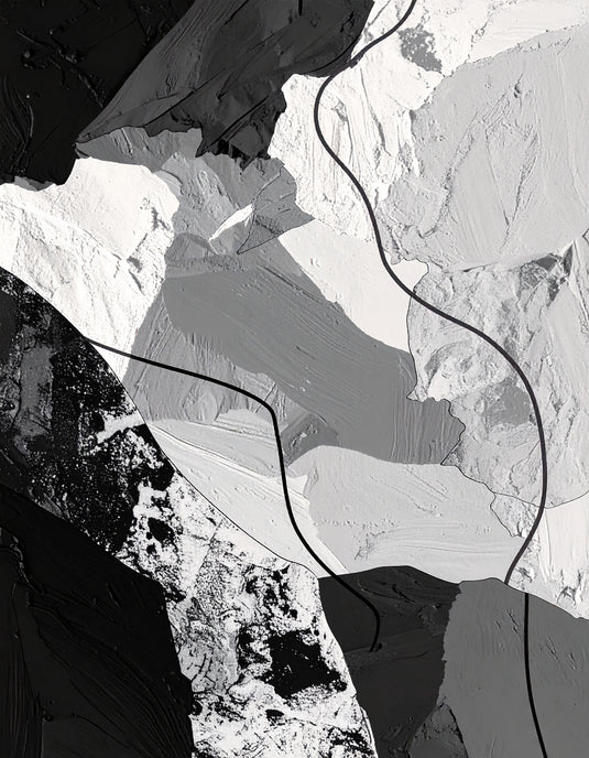 Textured Greyscale: Modern Abstraction