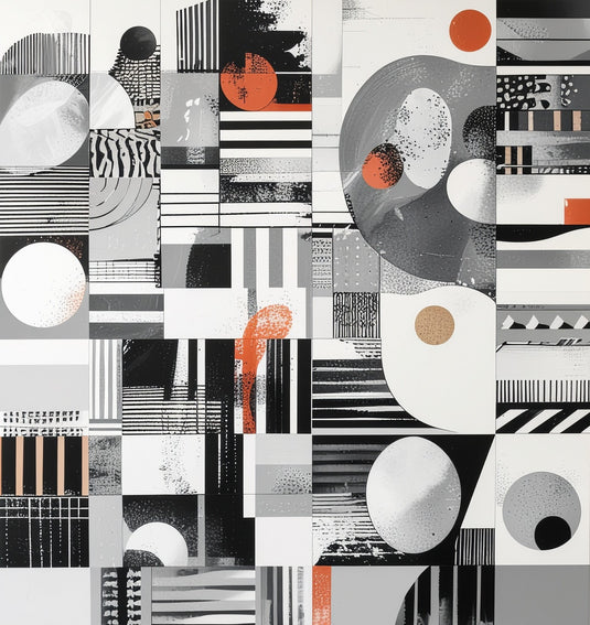 Geometric Harmony in Monochrome