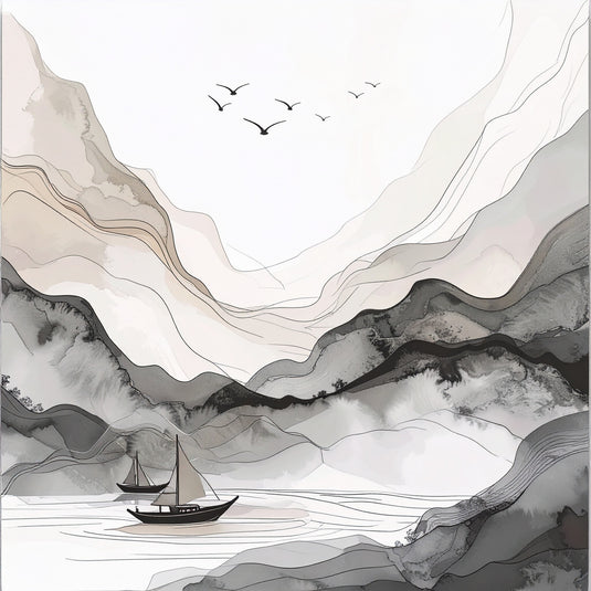 Serene Mountain Lake Vista