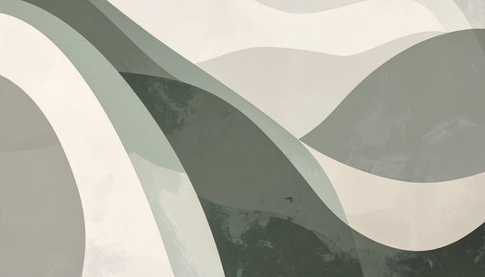 Serene Earth Tones Abstract Waves