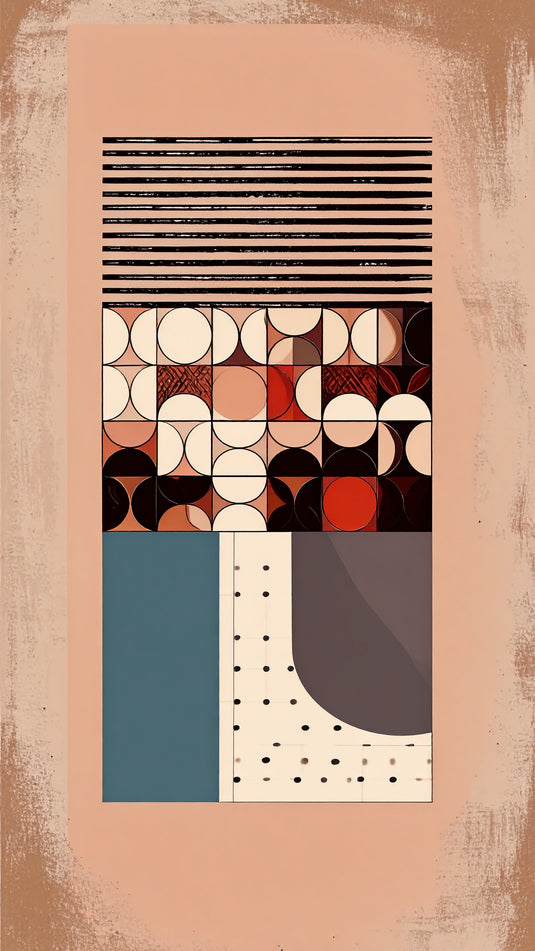 Mid-Century Modern Geometric Harmony