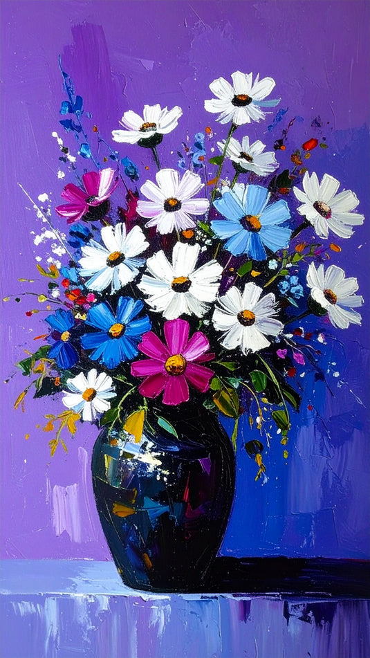 Vibrant Floral Symphony in Purple Hues