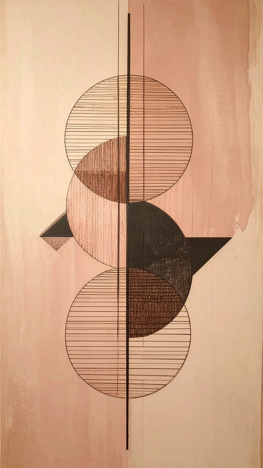 Minimalist Circles Abstract Geometric