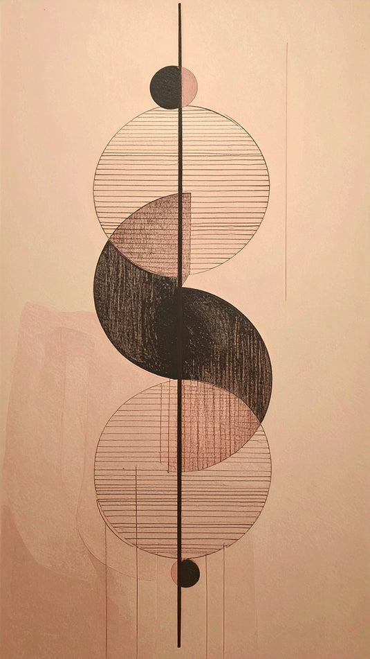 Minimalist Blush Geometric Harmony