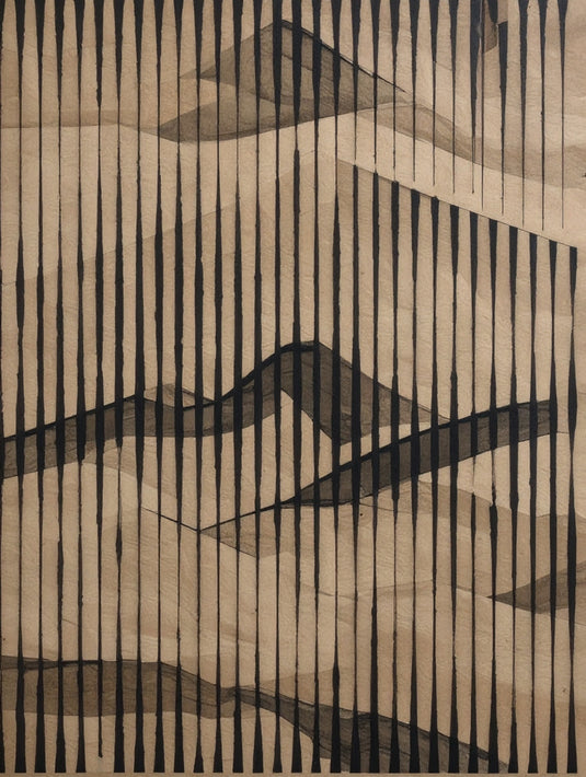 Abstract Mountain Peaks Serenity