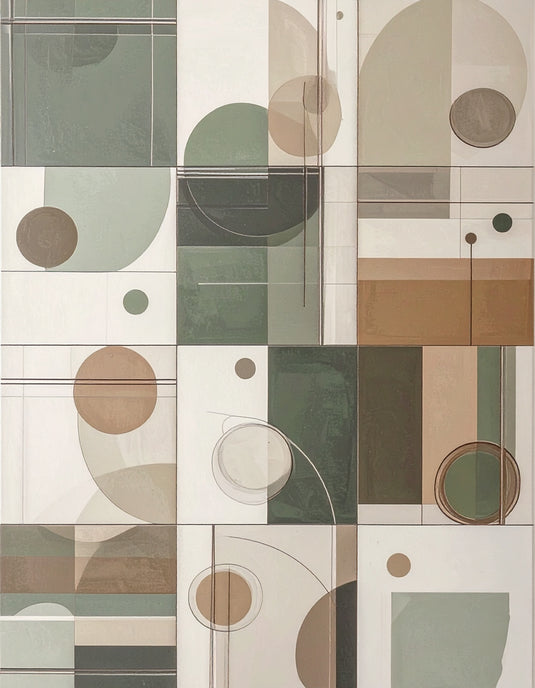 Geometric Harmony in Earth Tones