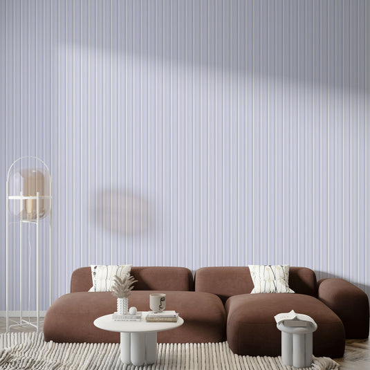 Minimalist White Vertical Ribbons