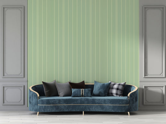 Regal Gold Stripes: Modern Minimal Art