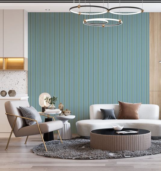 Regal Gold Minimalist Stripe Symphony