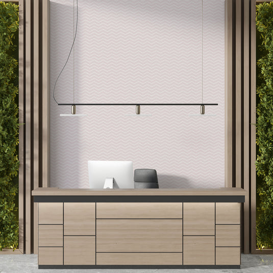 Zigzag Serenity: Navy Blue Chevron Wallpaper