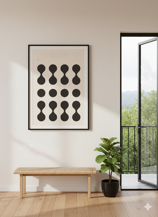 Minimalist Rhythms in Monochrome