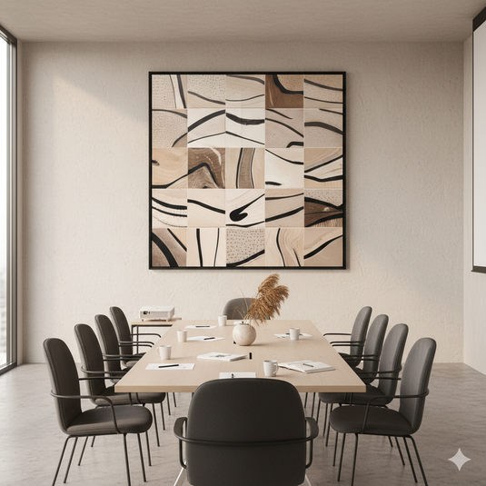Earthy Rhythm: Abstract Curves Collection