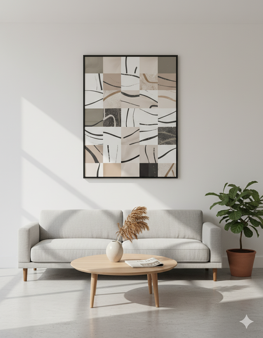 Minimalist Curves: Earthy Tones