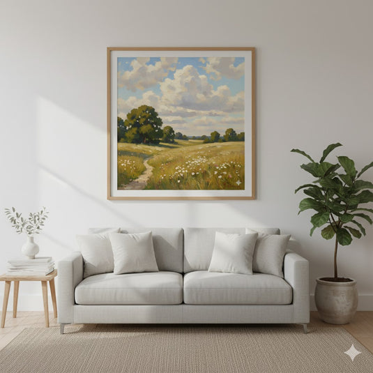 Golden Hour Meadow Path