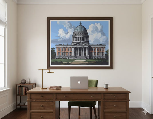 Architectural Grandeur Under Cloudy Skies