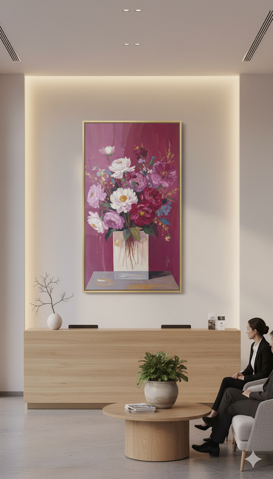 Vibrant Peonies in Magenta Mood