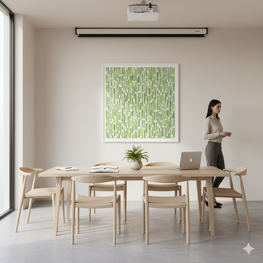 Whispers of Green: Abstract Meadow