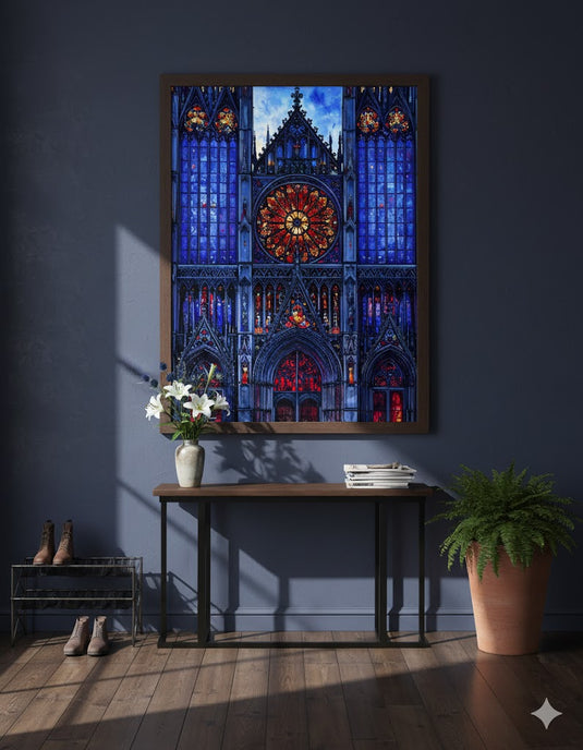 Gothic Midnight Rose Window