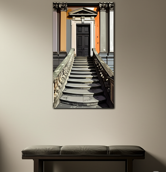 Timeless Entrance: Grand Stairway Elegance