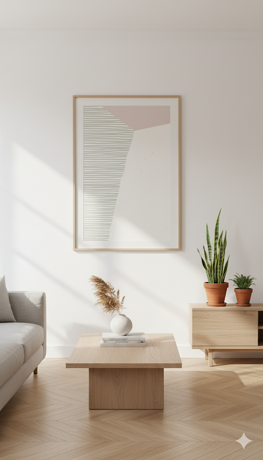 Serene Abstract: Modern Lines & Hues