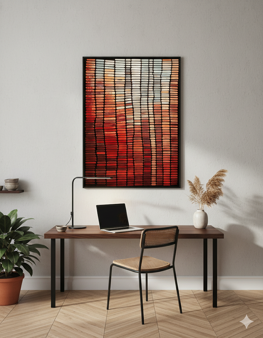 Ember Glow Abstract Array