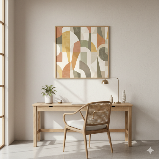 Geometric Harmony in Warm Tones