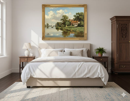 Dutch Summer Riverbank Serenity