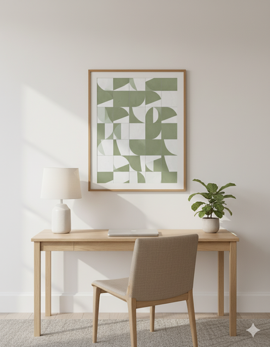 Abstract Geometrical Sage Tiles