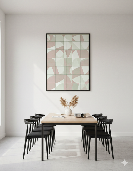 Geometric Blush: Modern Abstract Tiles
