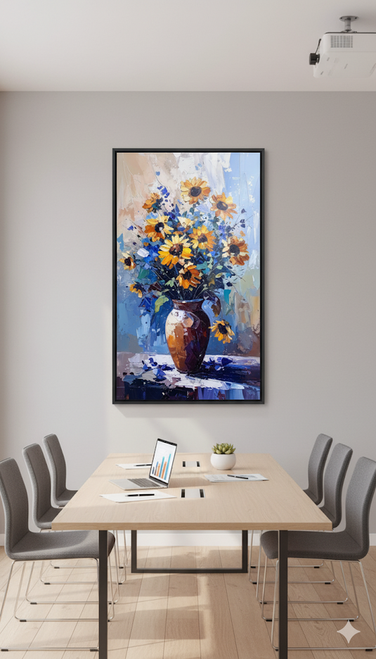Vibrant Sunflower Serenade Canvas Art