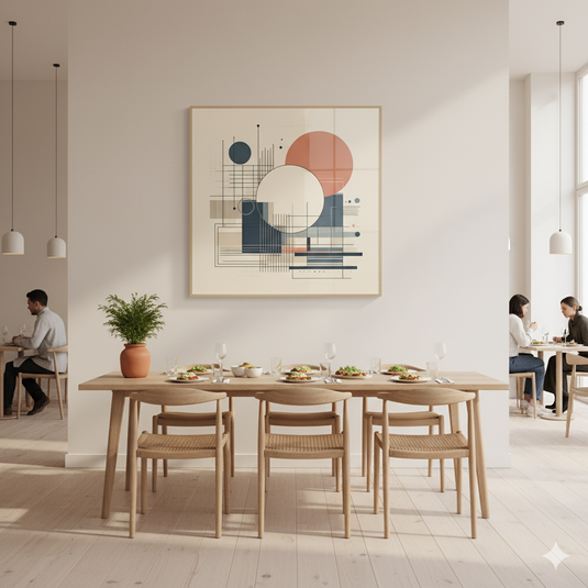 Geometric Harmony in Mid-Century Modern