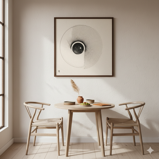 Cosmic Gaze Abstract Minimalist Art