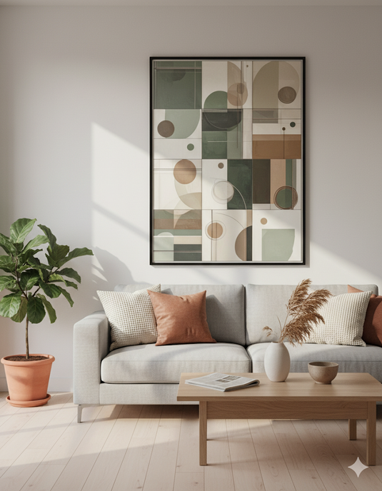 Geometric Harmony in Earth Tones