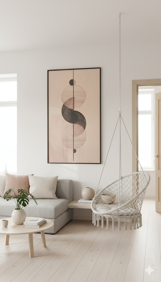 Minimalist Blush Geometric Harmony