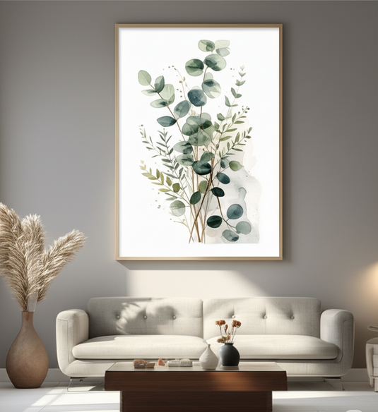 Ethereal Eucalyptus Watercolor Art