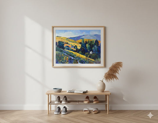 Golden Fields and Mountain Retreat