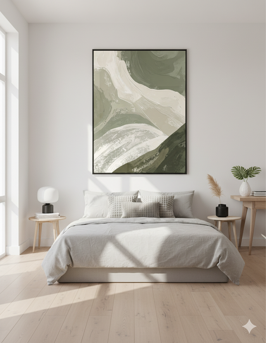 Serene Earth Tones Abstract Flow