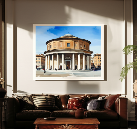 Rome's Ancient Pantheon Watercolor