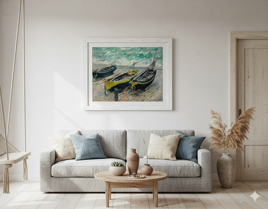 Monet- Three Fishing Boats