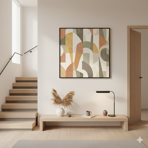 Geometric Harmony in Warm Tones