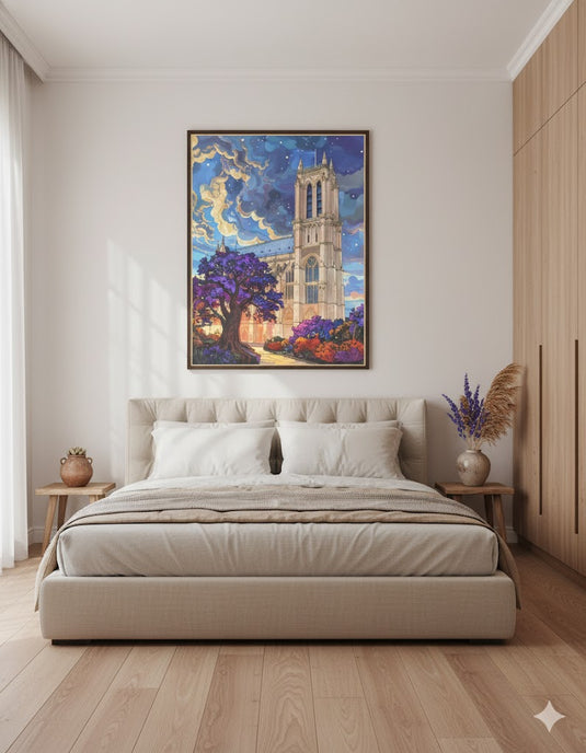 Dreamy Cathedral at Twilight