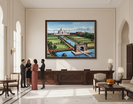 Mughal Splendor: The Taj Mahal Gardens