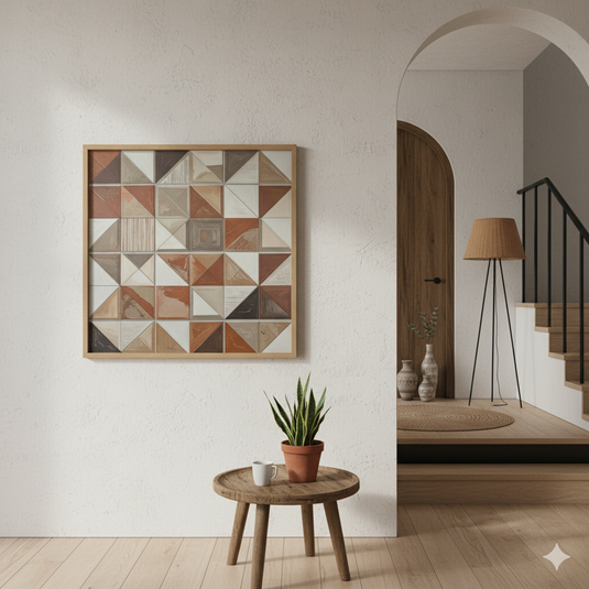 Terracotta Geometric Harmony
