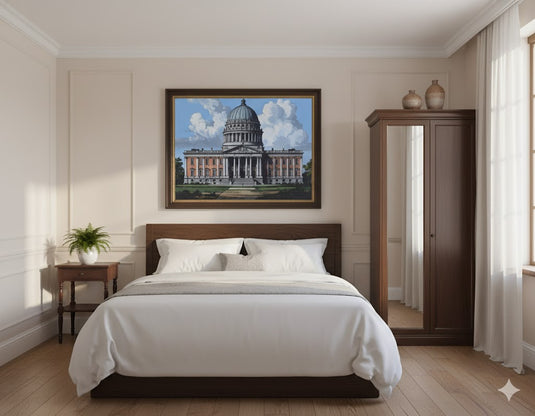 Architectural Grandeur Under Cloudy Skies