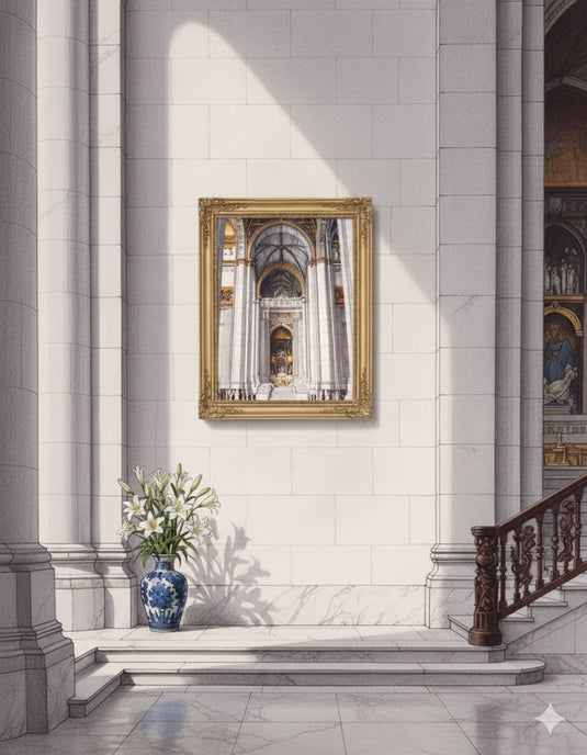 Grandeur of the Cathedral Aisle