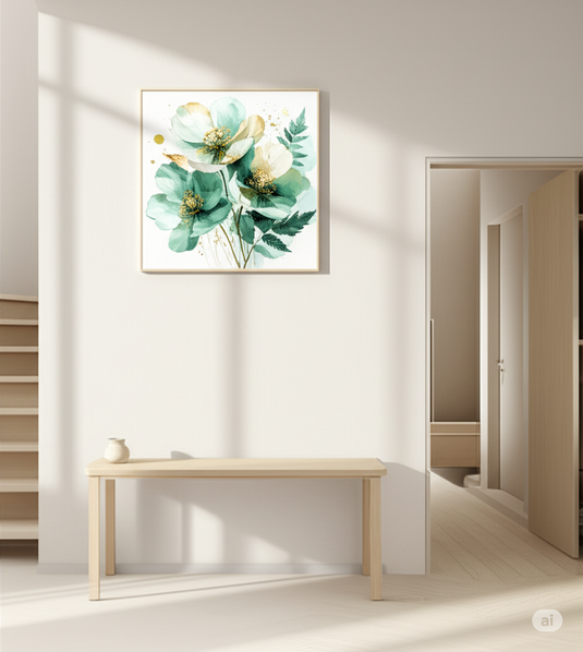 Emerald & Gold Botanical Serenity