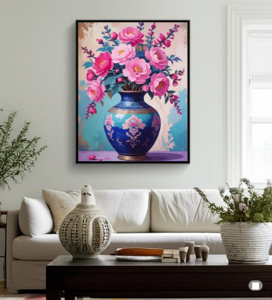 Peonies in a Chinese Vase